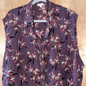 Acacia Swimwear Kelia Top Orchid Print Size XL